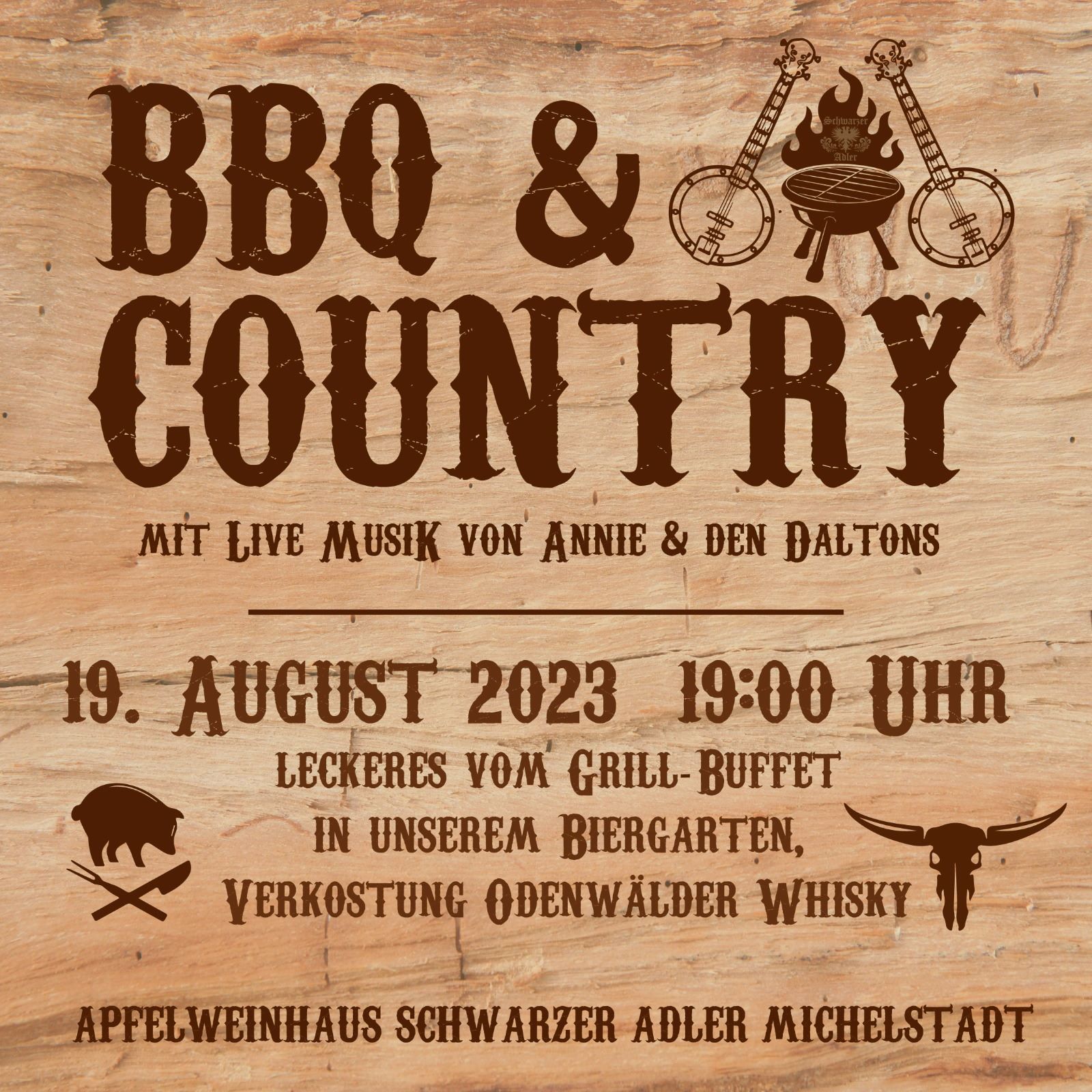Veranstaltung - BBQ & Country - Apfelweinhaus Schwarzer Adler