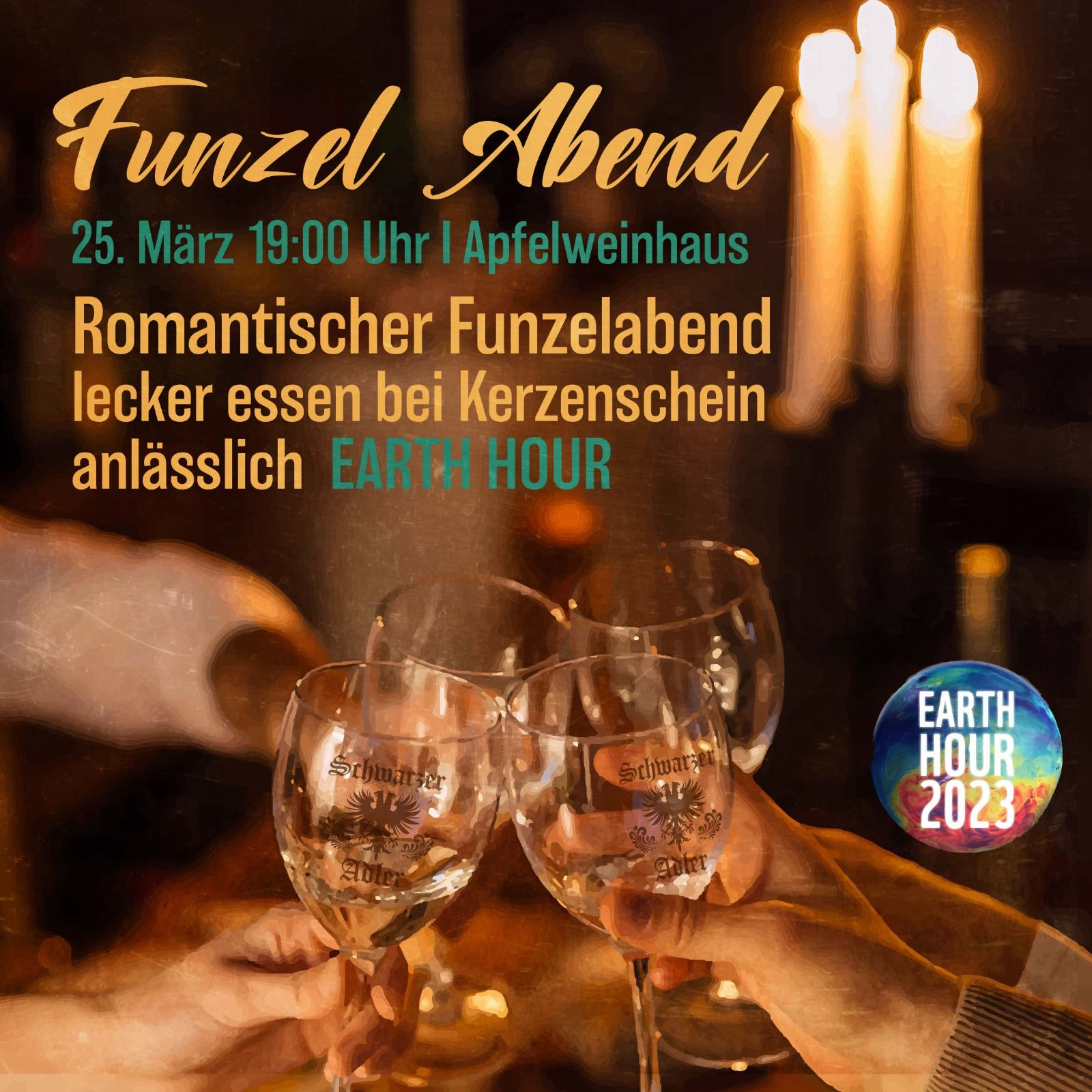 Veranstaltung - Funzel Abend - Apfelweinhaus Schwarzer Adler